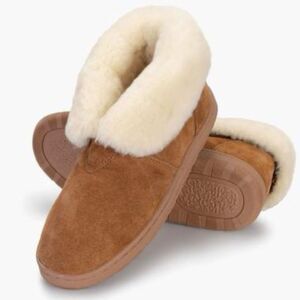 Hammacher Schemmer The Australian Sheepskin Indoor/Outdoor Women's Booties Sz10